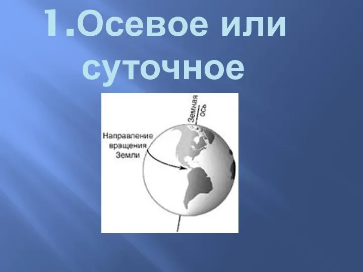 1.Осевое или суточное