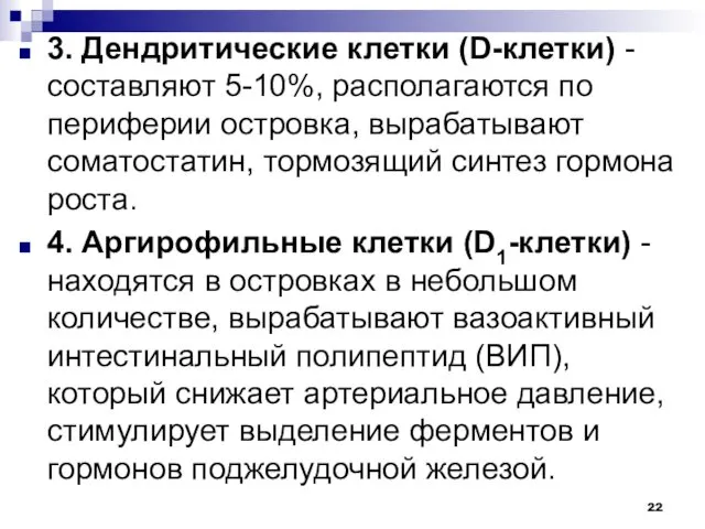 3. Дендритические клетки (D-клетки) - составляют 5-10%, располагаются по периферии