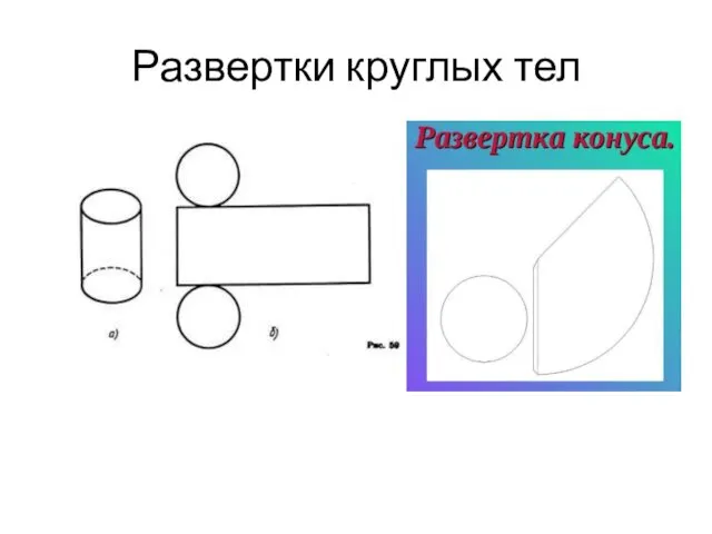 Развертки круглых тел