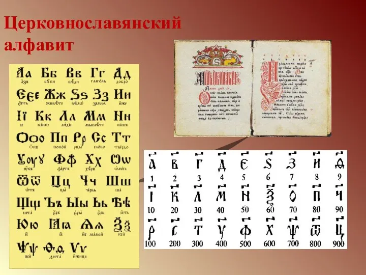 Церковнославянский алфавит