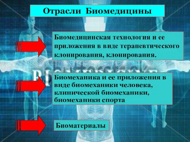 Отрасли Биомедицины Биомедицинская технология и ее приложения в виде терапевтического