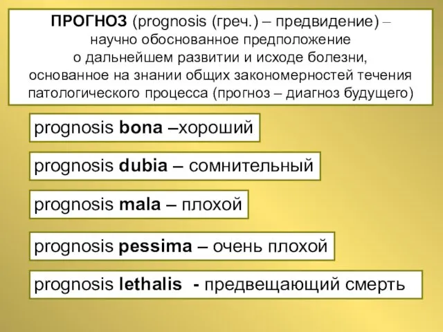 ПРОГНОЗ (prognosis (греч.) – предвидение) – научно обоснованное предположение о