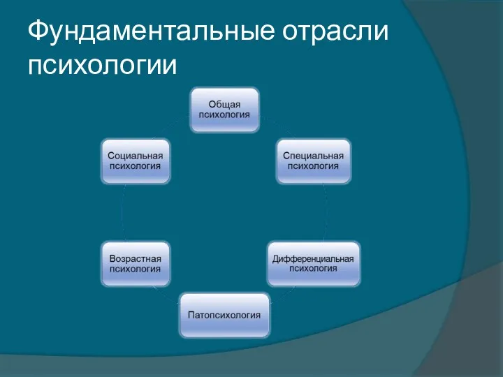 Фундаментальные отрасли психологии