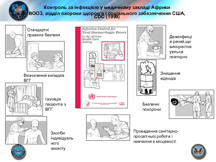 Контроль за інфекцією у медичному закладі Африки ВООЗ, відділ охорони