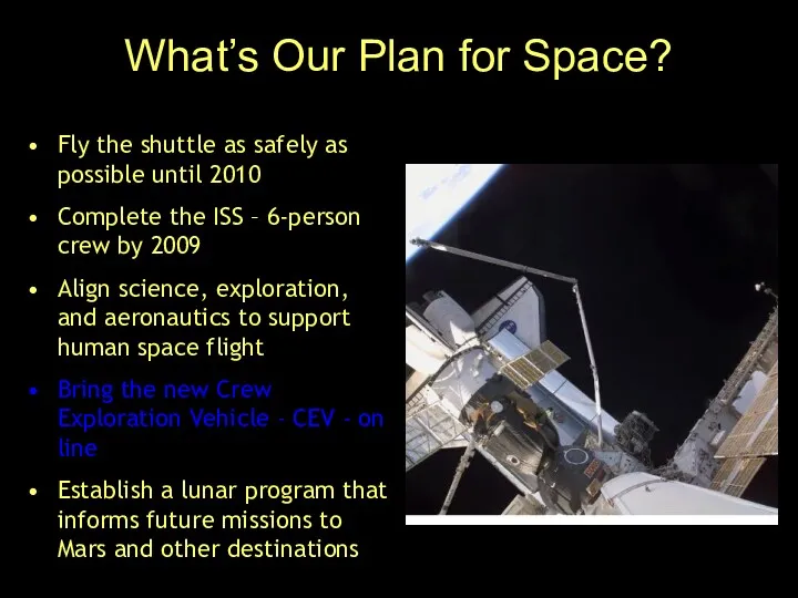 What’s Our Plan for Space? Fly the shuttle as safely