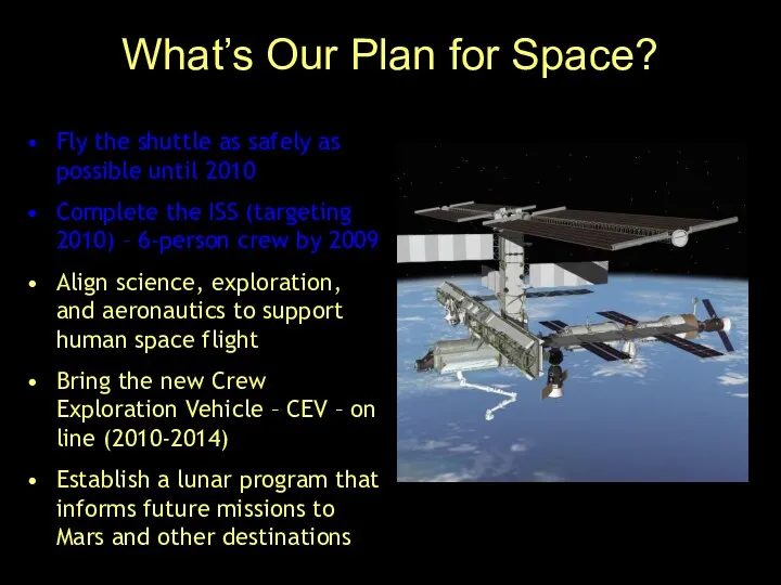 What’s Our Plan for Space? Fly the shuttle as safely