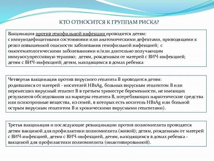 Вакцинация против гемофильной инфекции проводится детям: с иммунодефицитными состояниями или