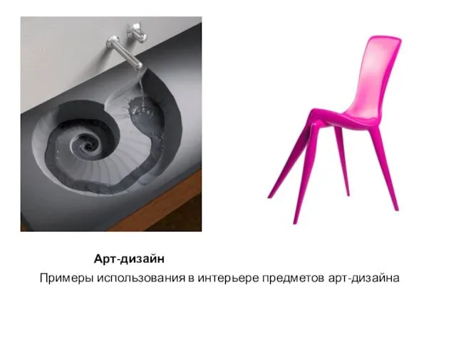 Арт-дизайн Примеры использования в интерьере предметов арт-дизайна