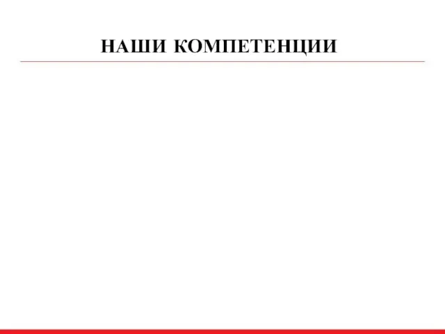 НАШИ КОМПЕТЕНЦИИ