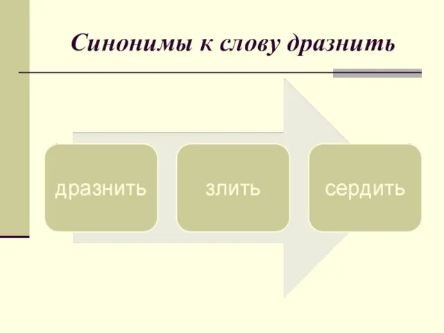 Синонимы к слову дразнить