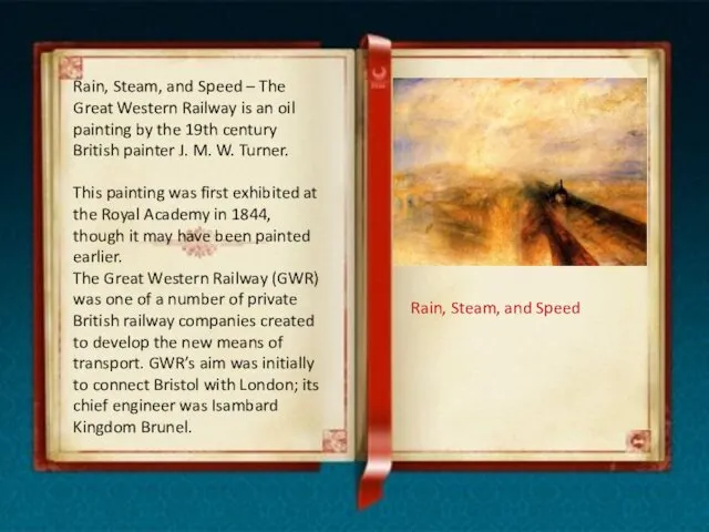 Rain, Steam, and Speed – The Great Western Railway is an oil painting