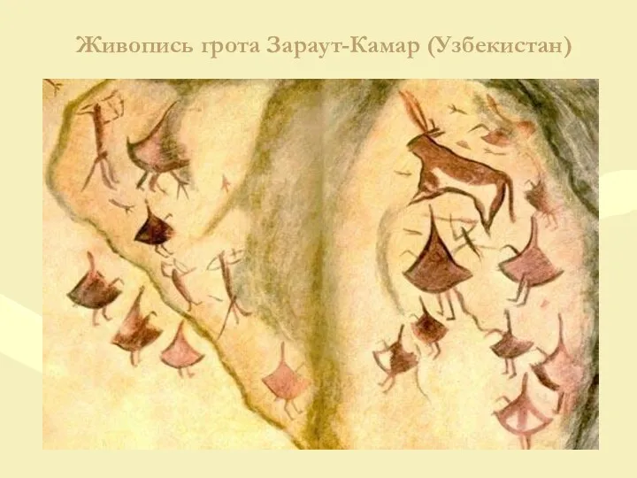 Живопись грота Зараут-Камар (Узбекистан)