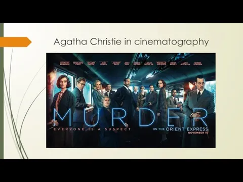 Agatha Christie in cinematography