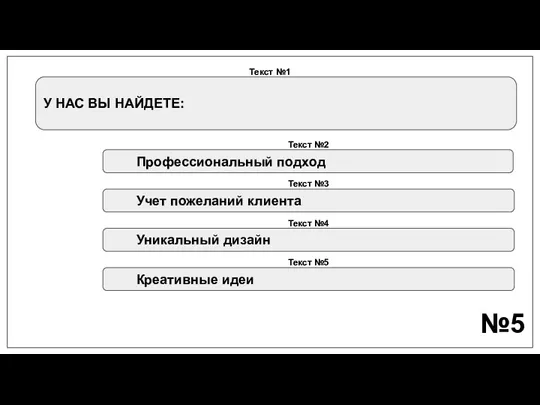 Профессиональный подход У НАС ВЫ НАЙДЕТЕ: №5 Текст №1 Учет