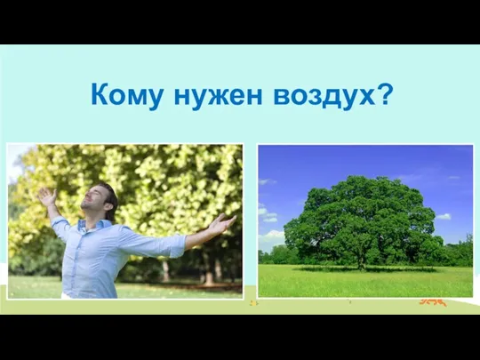 Кому нужен воздух?