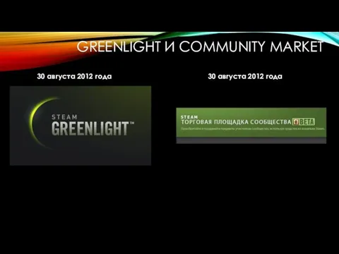 GREENLIGHT И COMMUNITY MARKET 30 августа 2012 года 30 августа 2012 года