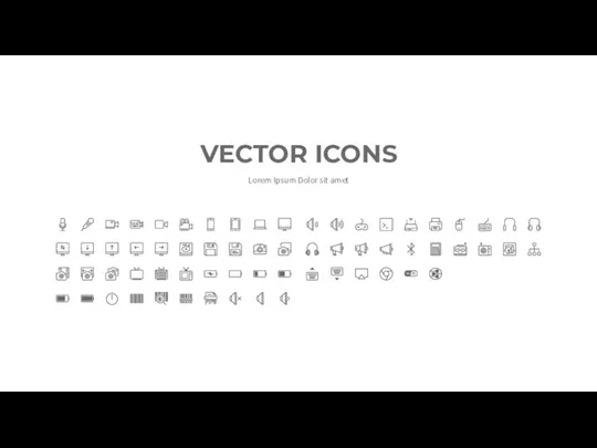 VECTOR ICONS Lorem Ipsum Dolor sit amet