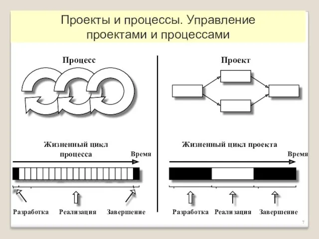 Проекты и процессы. Управление проектами и процессами