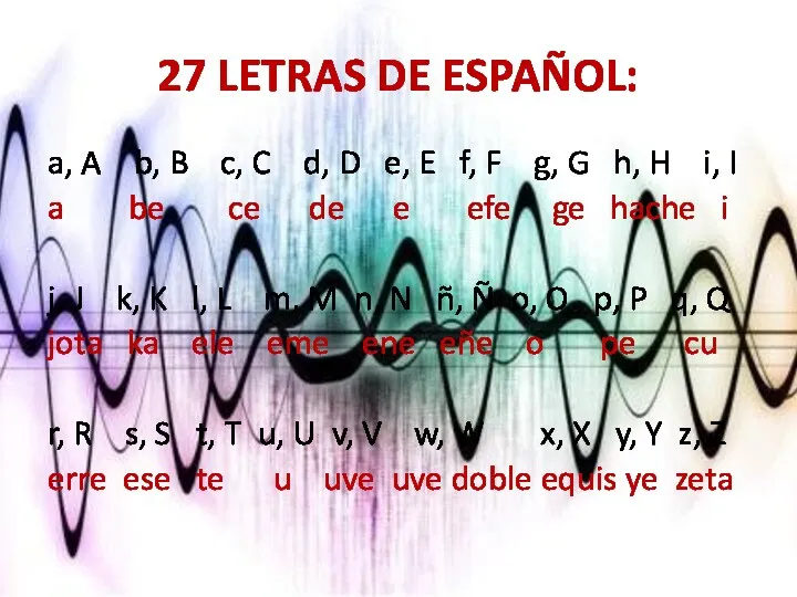 27 LETRAS DE ESPAÑOL: a, A b, B c, C