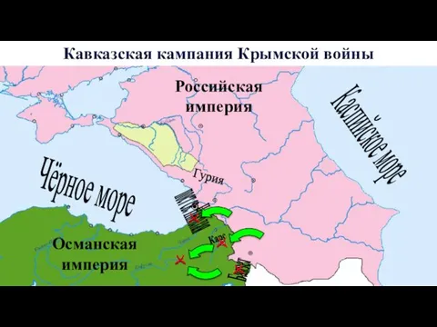 Кавказская кампания Крымской войны Чёрное море Османская империя Каспийское море