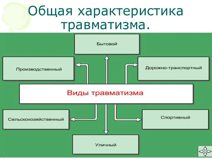 Общая характеристика травматизма.