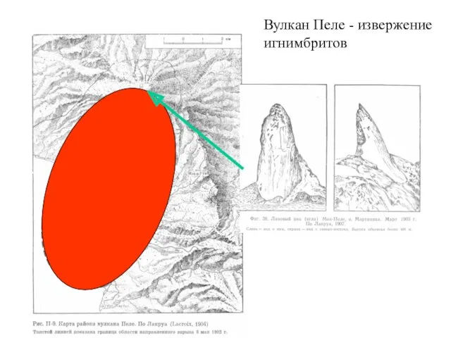 Вулкан Пеле - извержение игнимбритов