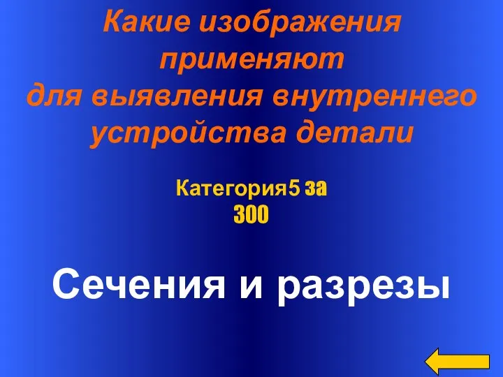 Какие изображения применяют для выявления внутреннего устройства детали Сечения и разрезы Категория5 за 300