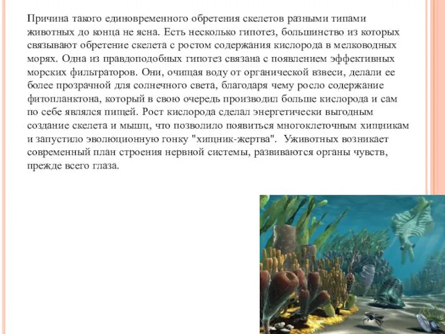 Причина такого единовременного обретения скелетов разными типами животных до конца не ясна. Есть