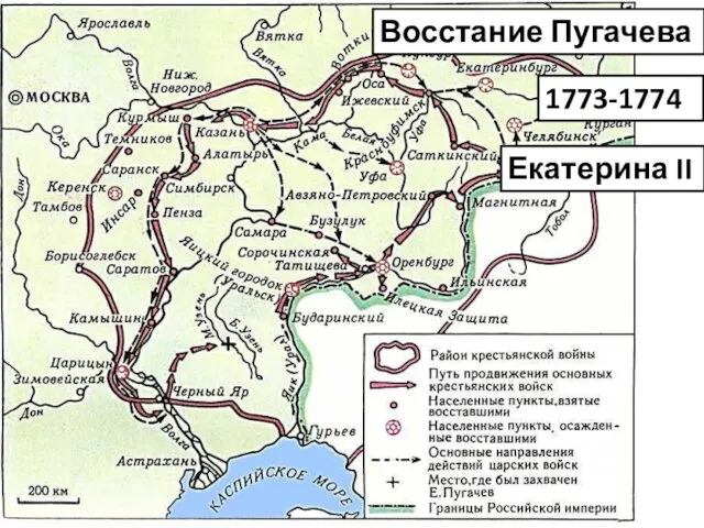 Восстание Пугачева 1773-1774 Екатерина II