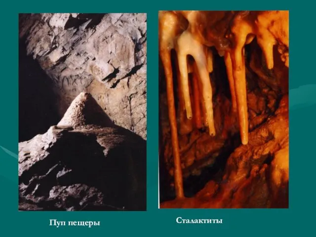 Сталактиты Пуп пещеры