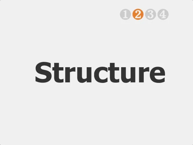 Structure ❶❷❸❹