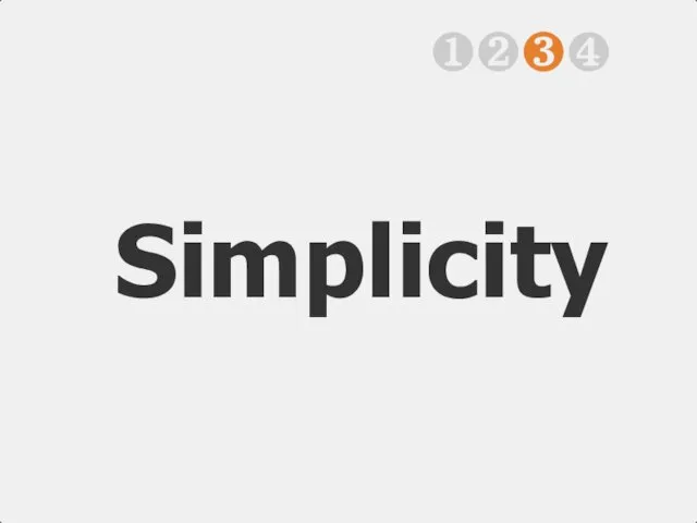 Simplicity ❶❷❸❹