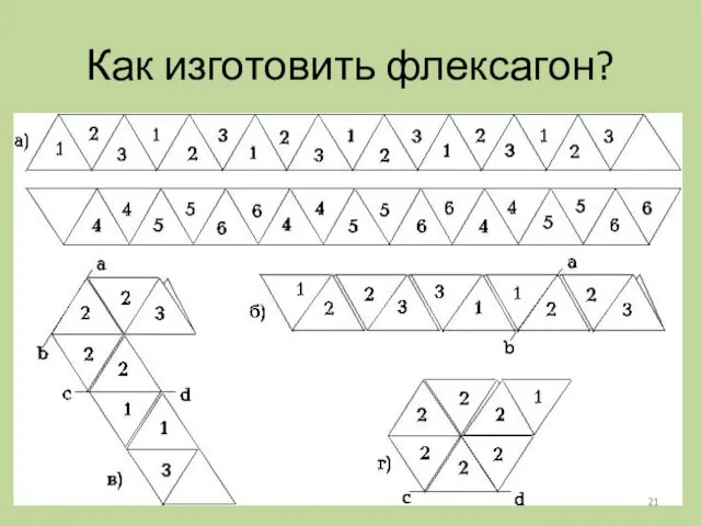 Как изготовить флексагон?