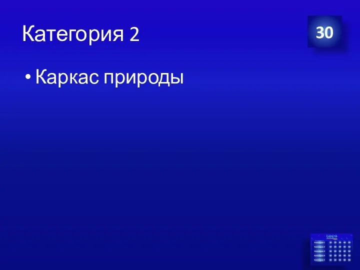 Категория 2 Каркас природы 30