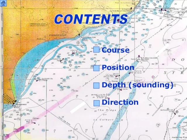 CONTENTS Course Position Depth (sounding) Direction