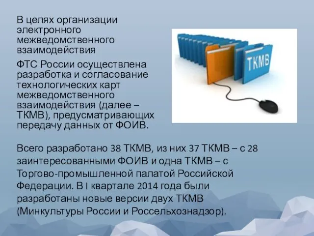 В целях организации электронного межведомственного взаимодействия ФТС России осуществлена разработка