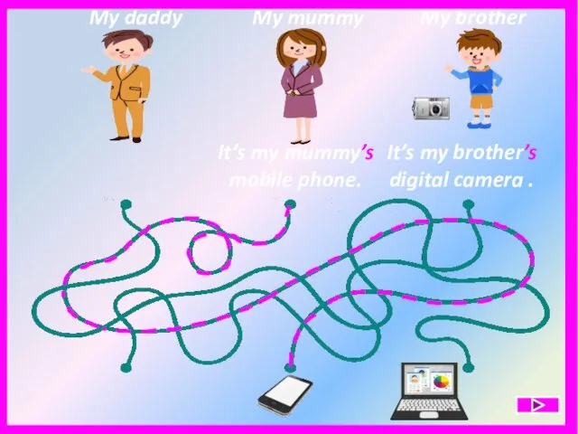 My daddy My mummy My brother It’s my brother’s digital