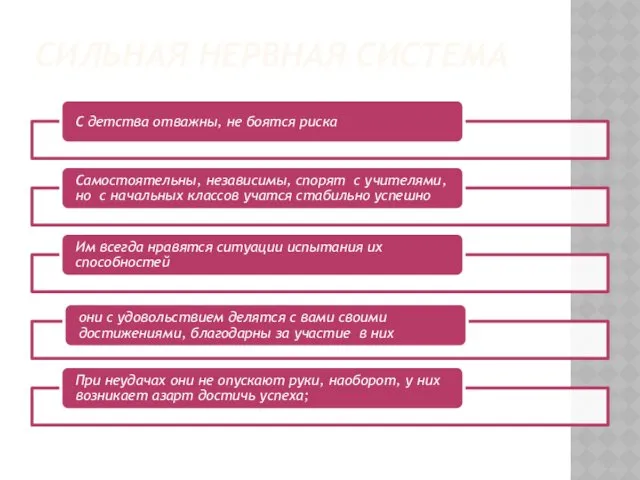 СИЛЬНАЯ НЕРВНАЯ СИСТЕМА