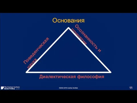 Поведенческая наука Диалектическая философия Основания Осознанность и принятие