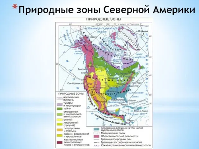 Природные зоны Северной Америки