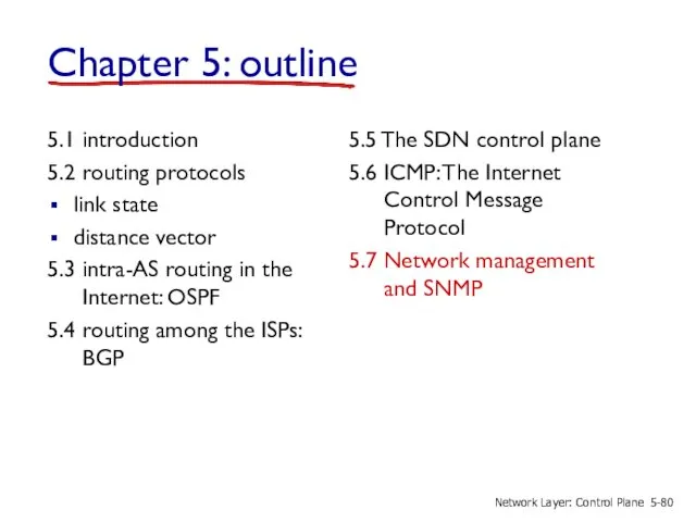 5.1 introduction 5.2 routing protocols link state distance vector 5.3