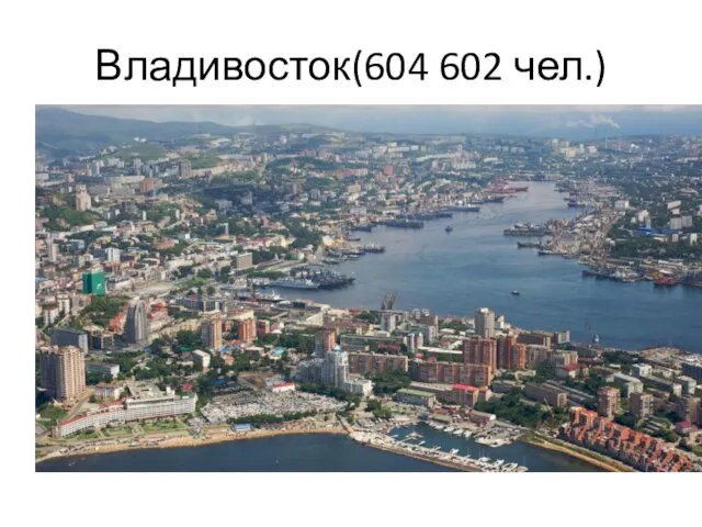 Владивосток(604 602 чел.)