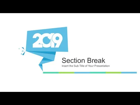 Section Break Insert the Sub Title of Your Presentation