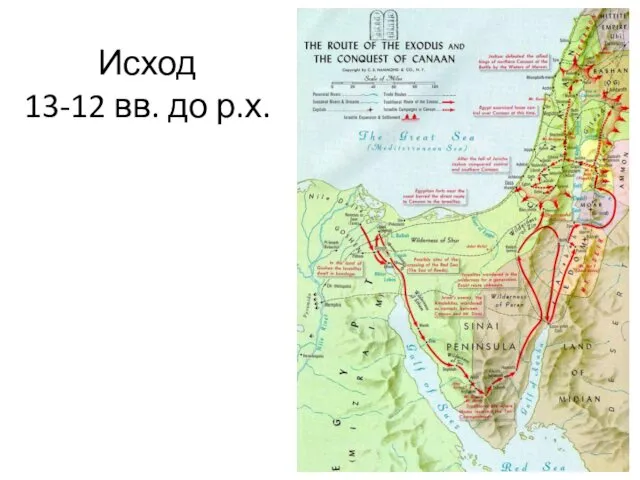 Исход 13-12 вв. до р.х.