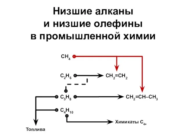 Низшие алканы и низшие олефины в промышленной химии CH4 C2H6