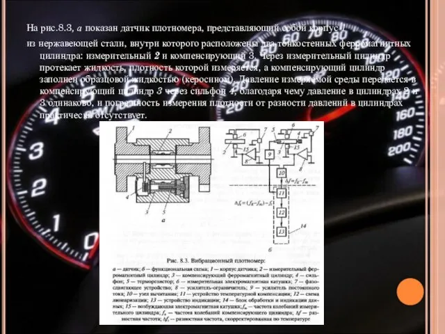 На рис.8.3, а показан датчик плотномера, представляющий собой корпус 1