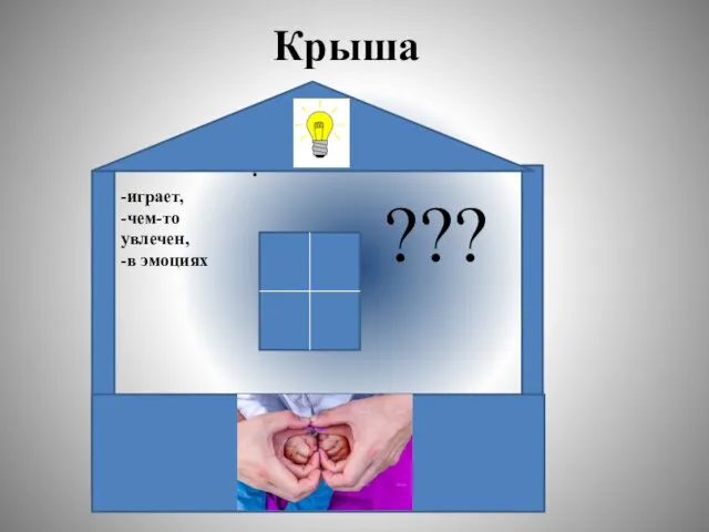 Крыша ? -играет, -чем-то увлечен, -в эмоциях ???