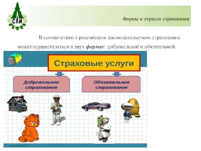 Формы и отрасли страхования