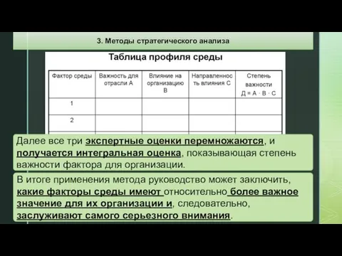 Далее все три экспертные оценки перемножаются, и получается интегральная оценка,