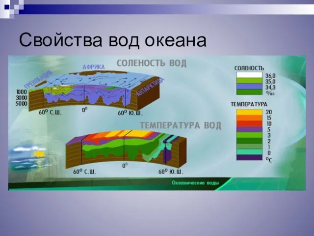 Свойства вод океана